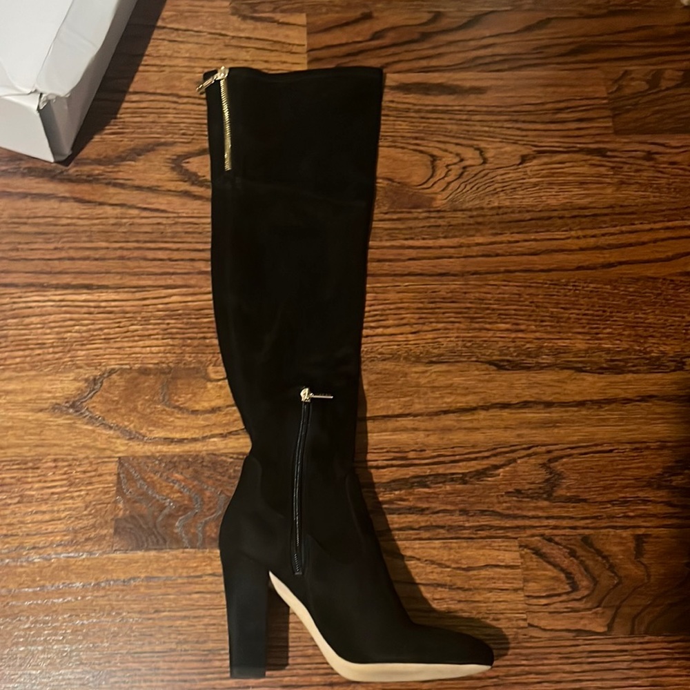brand new, worn once Sarena 6.5 suede over the knee boots. Ivanka Trump